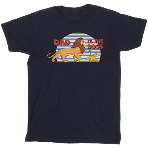 Vêtements Garçon T-shirts manches courtes Disney The Lion King Dad Boss Bleu