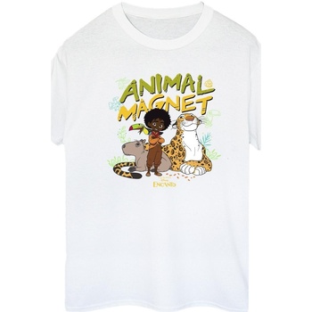 Vêtements Femme T-shirts manches longues Disney Encanto Animal Magnet Blanc