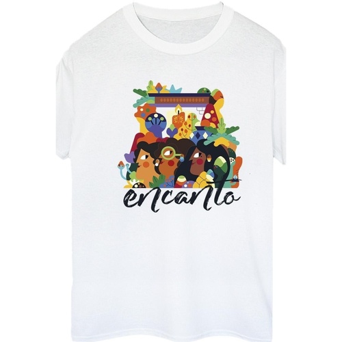 Vêtements Femme T-shirts manches longues Disney Encanto Sisters Blanc