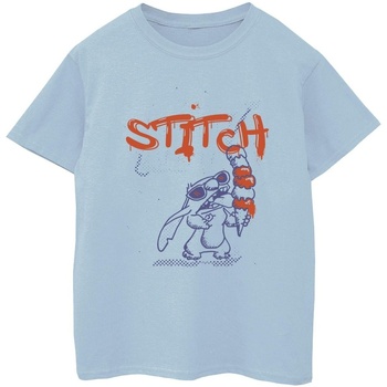 Vêtements Garçon T-shirts manches courtes Disney Lilo & Stitch Ice Creams Bleu