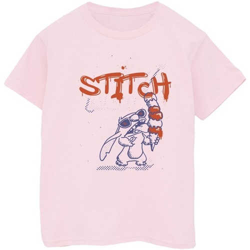 Vêtements Garçon T-shirts manches courtes Disney Lilo & Stitch Ice Creams Rouge