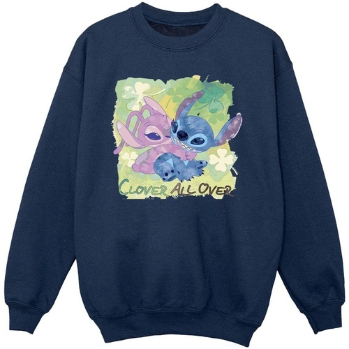 Vêtements Fille Sweats Disney Lilo And Stitch St Patrick's Day Clover Bleu