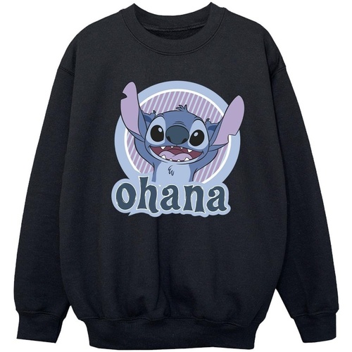 Vêtements Fille Sweats Disney Lilo And Stitch Ohana Circle Noir