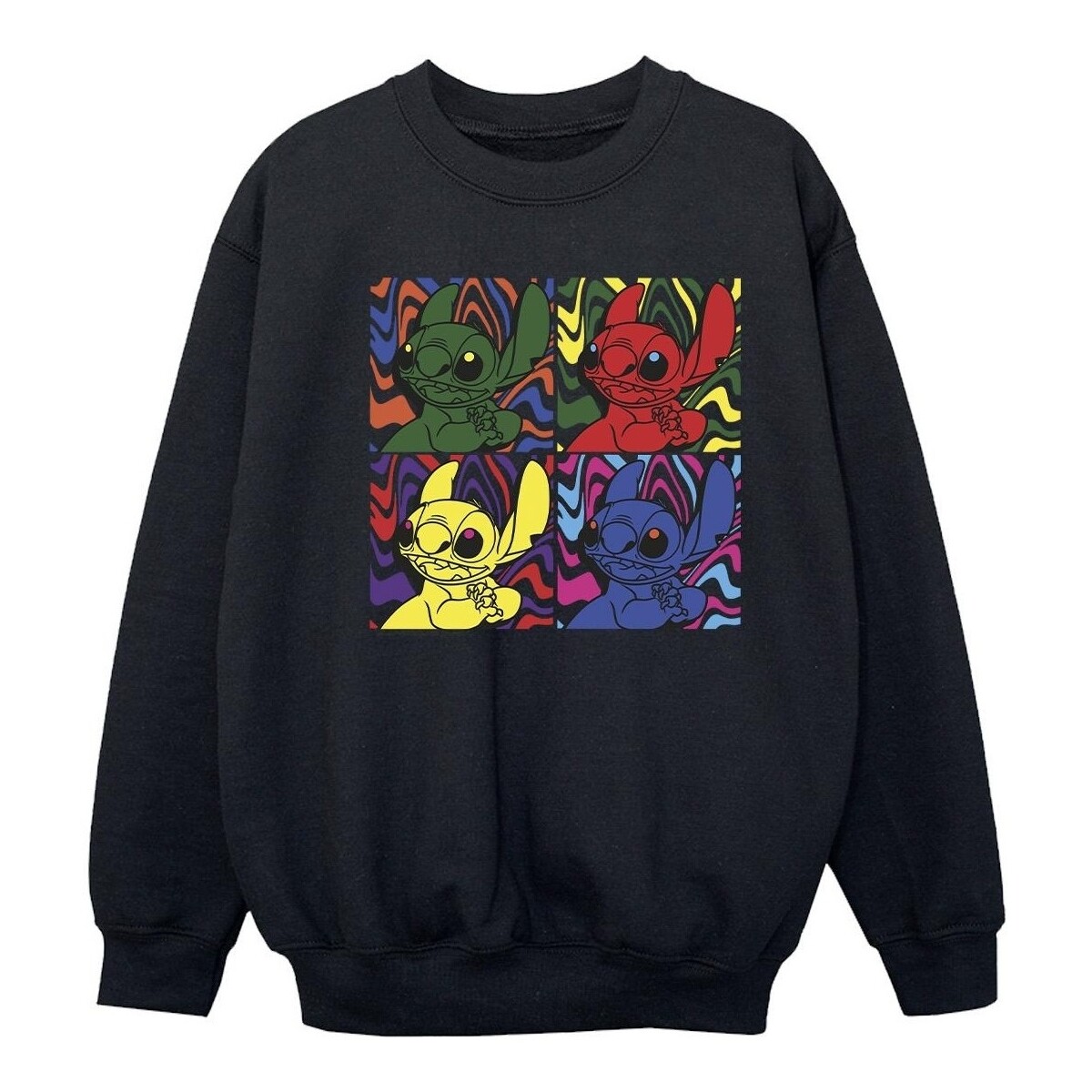 Vêtements Fille Sweats Disney Lilo & Stitch Pop Art Noir
