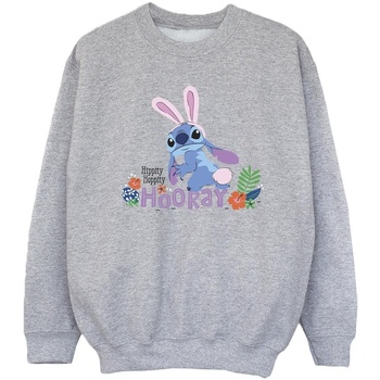 Vêtements Fille Sweats Disney Lilo & Stitch Hippity Hop Stitch Gris