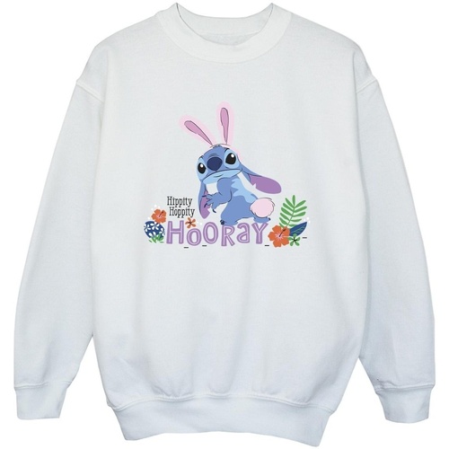 Vêtements Fille Sweats Disney Lilo & Stitch Hippity Hop Stitch Blanc