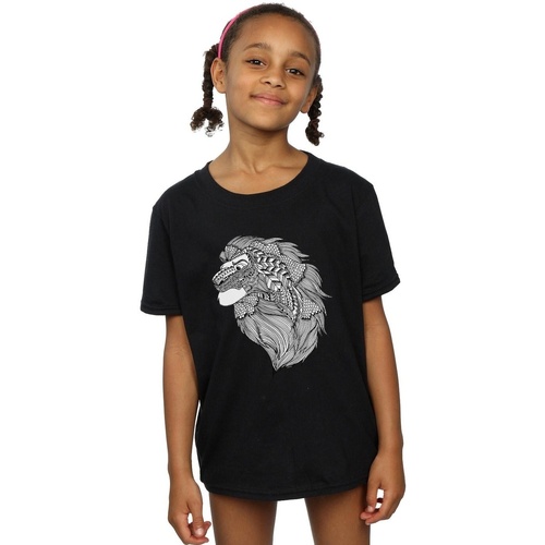 Vêtements Fille T-shirts manches longues Disney The Lion King Mufasa Tribal Noir