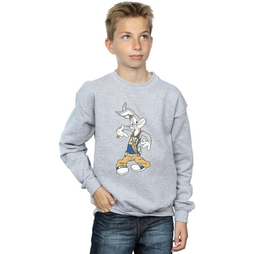 Vêtements Garçon Sweats Dessins Animés Bugs Bunny Rapper Gris