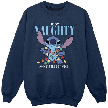 Vêtements Fille Sweats Disney Lilo & Stitch Naughty & Nice Bleu