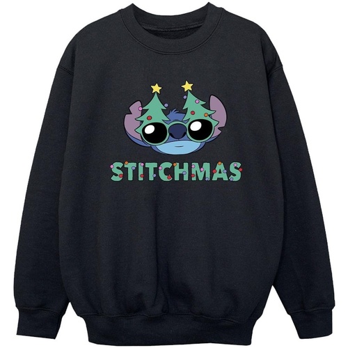 Vêtements Fille Sweats Disney Lilo & Stitch Stitchmas Glasses Noir