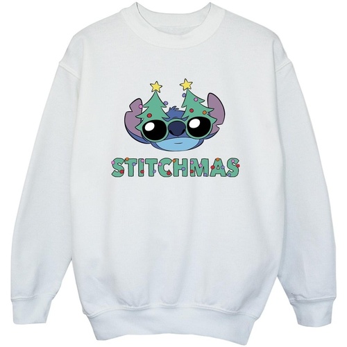 Vêtements Fille Sweats Disney Lilo & Stitch Stitchmas Glasses Blanc