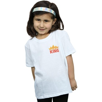 Vêtements Fille T-shirts manches longues Disney The Lion King Movie Long Live Breast Print Blanc
