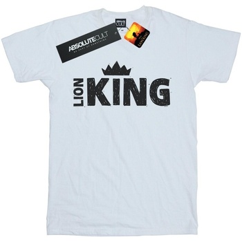 Vêtements Fille T-shirts manches longues Disney The Lion King Movie Crown Blanc