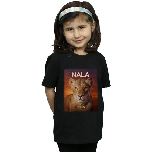 Vêtements Fille T-shirts manches longues Disney The Lion King Movie Nala Poster Noir