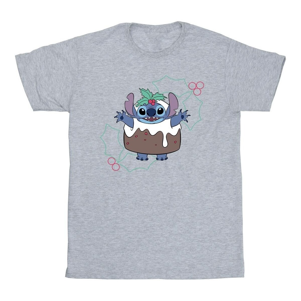 Vêtements Garçon T-shirts manches courtes Disney Lilo & Stitch Pudding Holly Gris