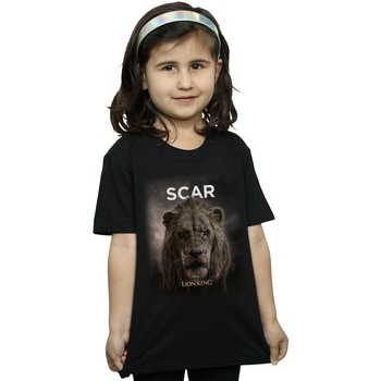 Vêtements Fille T-shirts manches longues Disney The Lion King Movie Scar Poster Noir