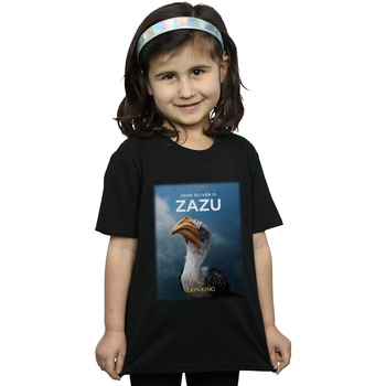Vêtements Fille T-shirts manches longues Disney The Lion King Movie Zazu Poster Noir