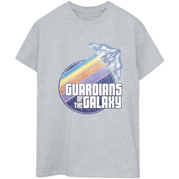Vêtements Femme T-shirts manches longues Guardians Of The Galaxy Badge Rocket Gris