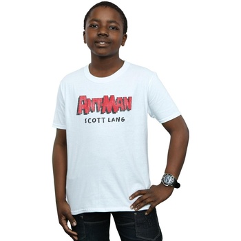 Vêtements Garçon T-shirts manches courtes Marvel Ant-Man AKA Scott Lang Blanc