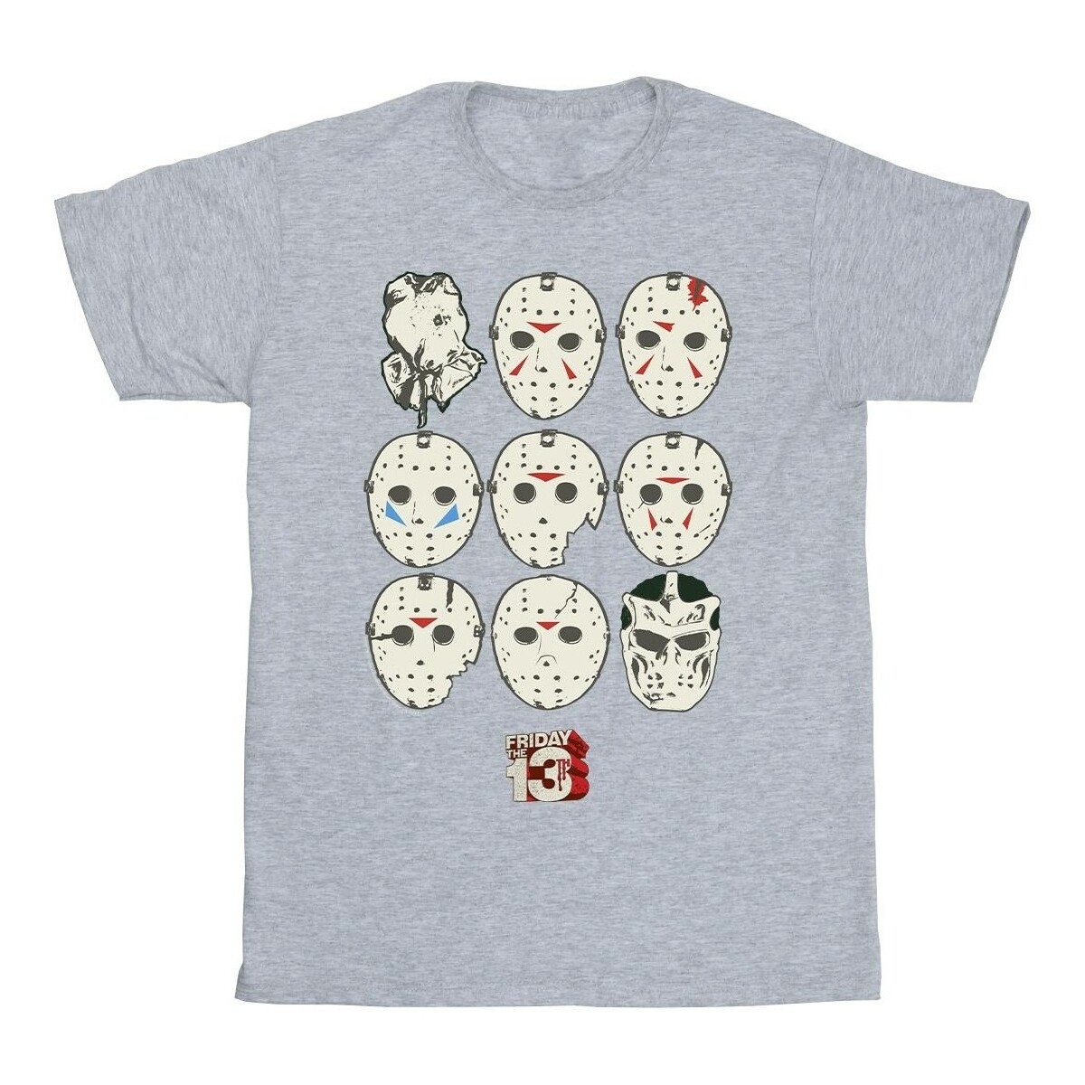 Vêtements Homme T-shirts manches longues Friday The 13Th Jason Masks Gris