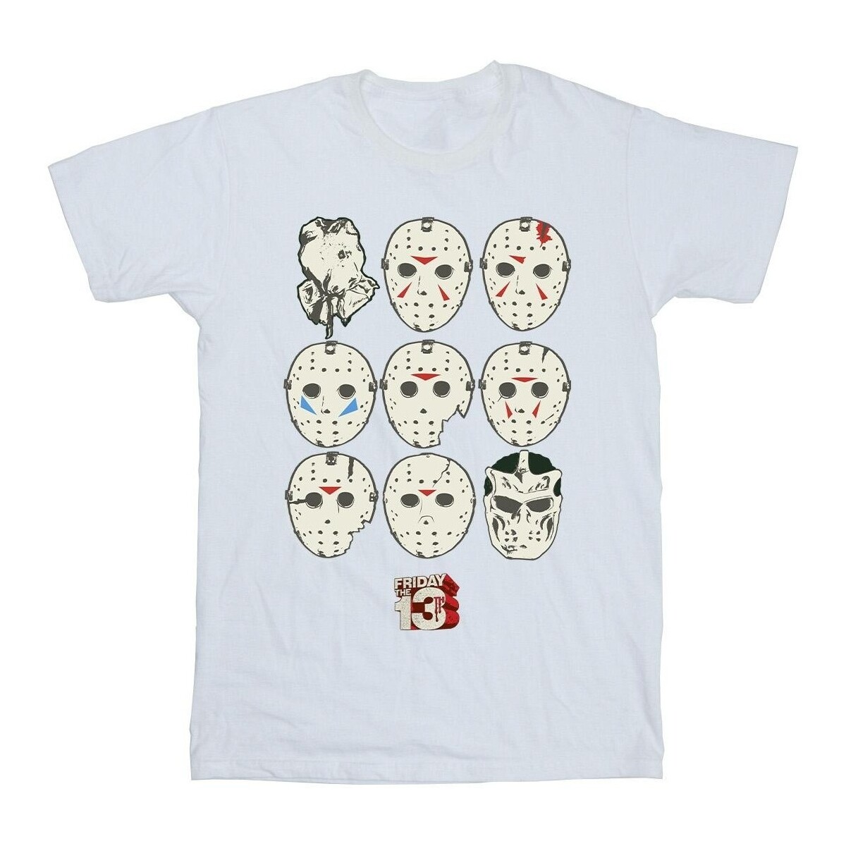 Vêtements Homme T-shirts manches longues Friday The 13Th Jason Masks Blanc