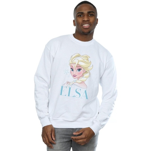 Vêtements Homme Sweats Disney Frozen Elsa Snowflake Portrait Blanc