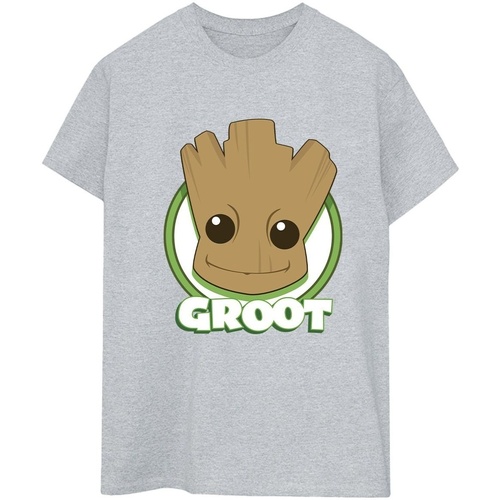 Vêtements Femme T-shirts manches longues Guardians Of The Galaxy Groot Badge Gris