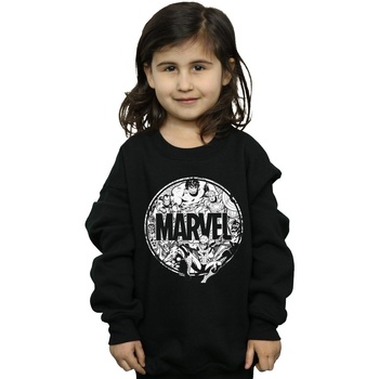 Vêtements Fille Sweats Marvel Logo Character Infill Noir