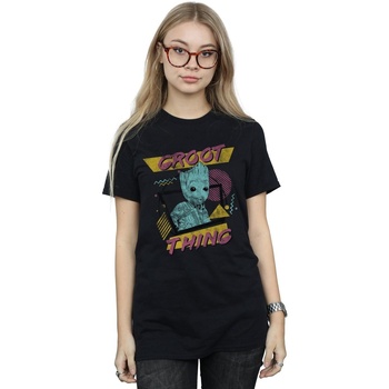 Vêtements Femme T-shirts manches longues Marvel Guardians Of The Galaxy Vol. 2 Groot Thing Noir