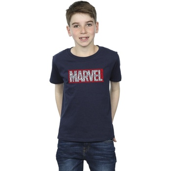 Vêtements Garçon T-shirts manches courtes Marvel Comics Hearts Logo Bleu