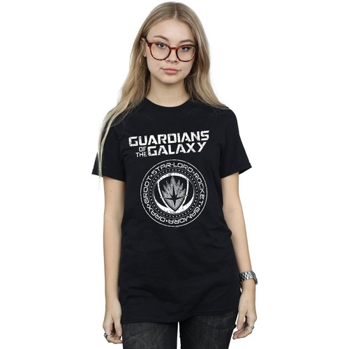 Vêtements Femme T-shirts manches longues Marvel Guardians Of The Galaxy Vol. 2 Distressed Seal Noir