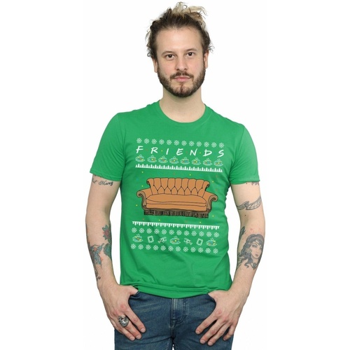Vêtements Homme T-shirts manches longues Friends Fair Isle Couch Vert