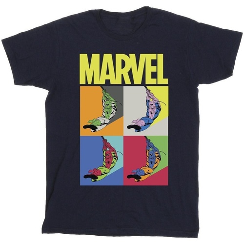 Vêtements Garçon T-shirts manches courtes Marvel Spider-Man Pop Art Bleu