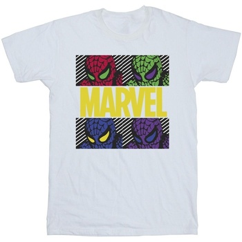 Vêtements Garçon T-shirts manches courtes Marvel Spider-Man Pop Art Blanc