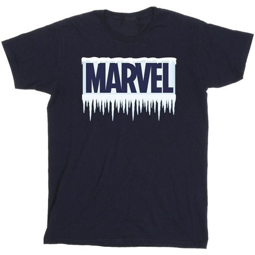 Vêtements Garçon T-shirts manches courtes Marvel Icicle Logo Bleu