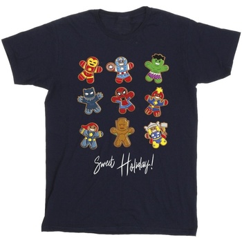 Vêtements Garçon T-shirts manches courtes Marvel Gingerbread Avengers Bleu