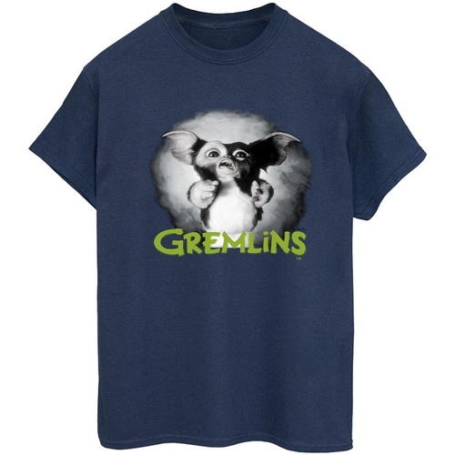 Vêtements Femme T-shirts Norse manches longues Gremlins Scared Green Bleu
