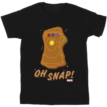 Vêtements Garçon T-shirts manches courtes Marvel Thanos Oh Snap Noir