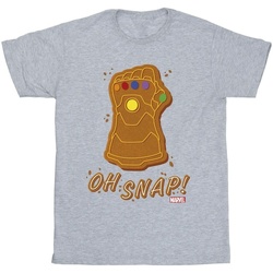 Vêtements Garçon T-shirts manches courtes Marvel Thanos Oh Snap Gris