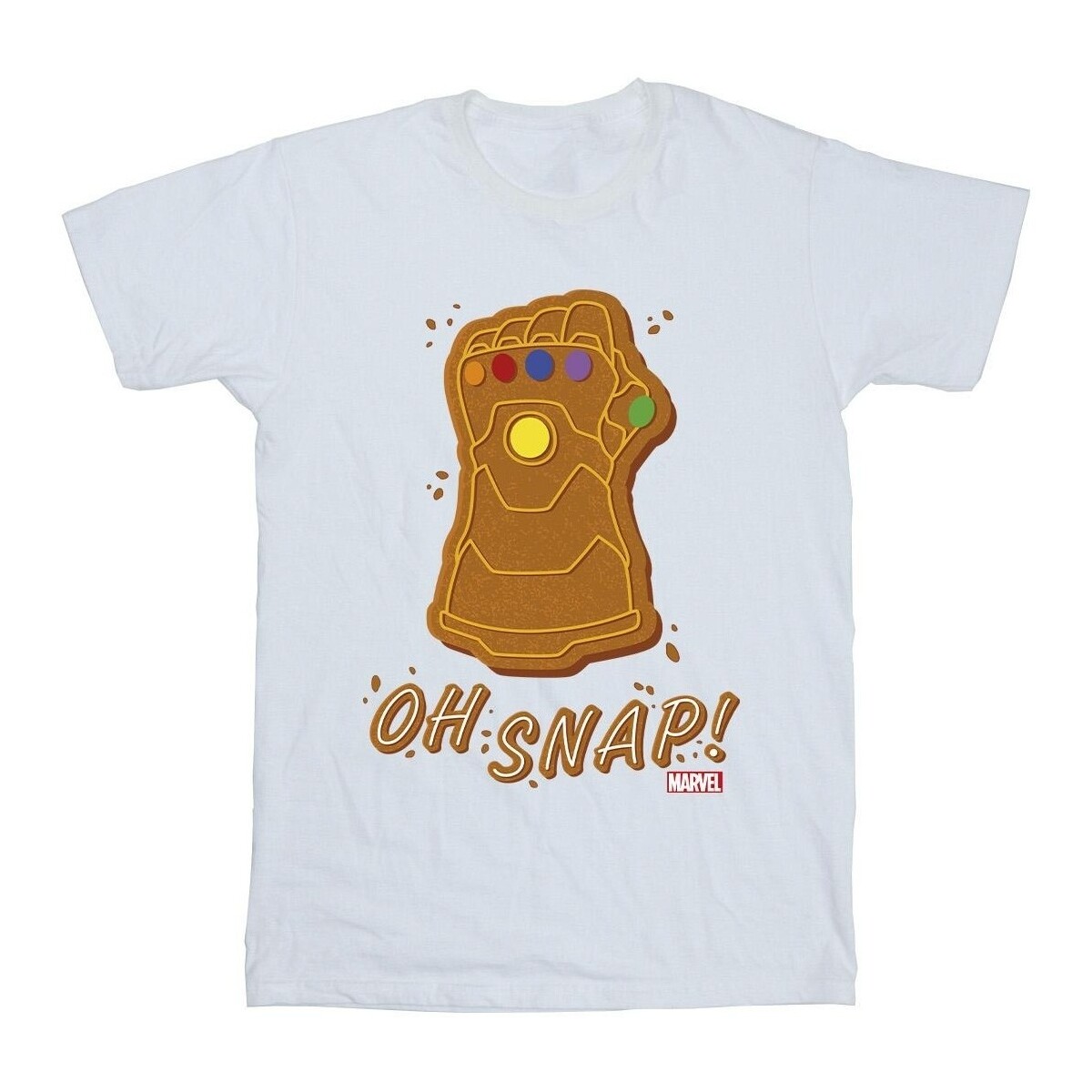Vêtements Garçon T-shirts manches courtes Marvel Thanos Oh Snap Blanc