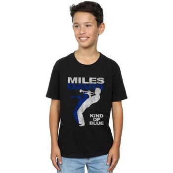Vêtements Garçon T-shirts manches courtes Miles Davis givenchy zipped bomber jacket item Noir