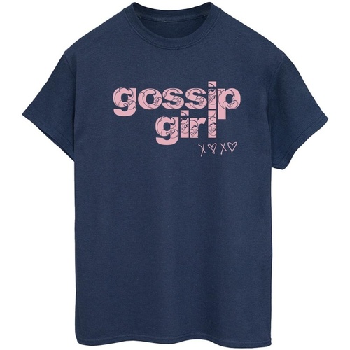 Vêtements Femme T-shirts manches longues Gossip Girl Swirl Logo Bleu