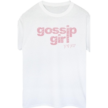 Vêtements Femme T-shirts manches longues Gossip Girl Swirl Logo Blanc