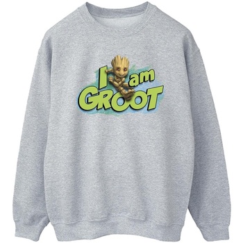 Vêtements Homme Sweats Marvel Guardians Of The Galaxy I Am Groot Jumping Gris