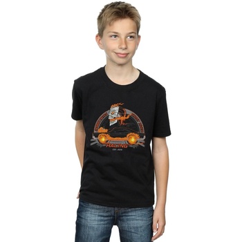 Vêtements Garçon T-shirts manches courtes Marvel Ghost Rider Robbie Reyes Racing Noir