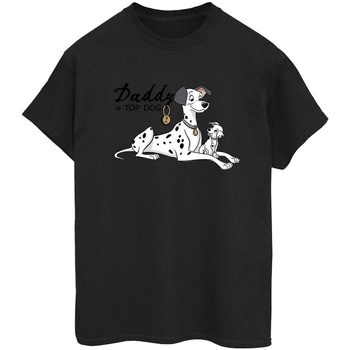 Vêtements Femme T-shirts manches longues Disney 101 Dalmatians Top Dog Noir