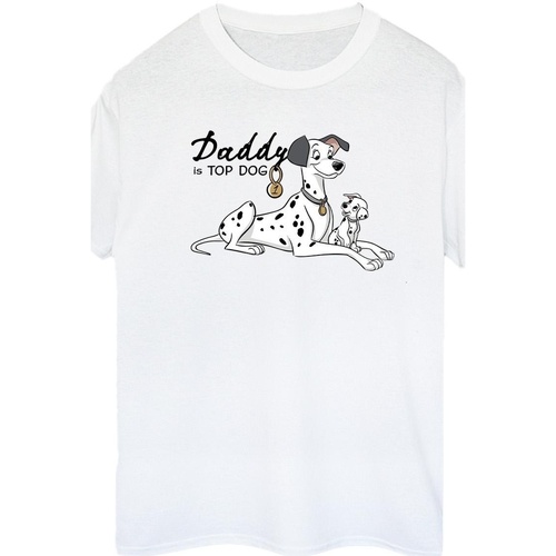 Vêtements Femme T-shirts manches longues Disney 101 Dalmatians Top Dog Blanc