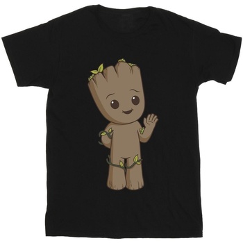 Vêtements Garçon T-shirts manches courtes Marvel I Am Groot Cute Groot Noir