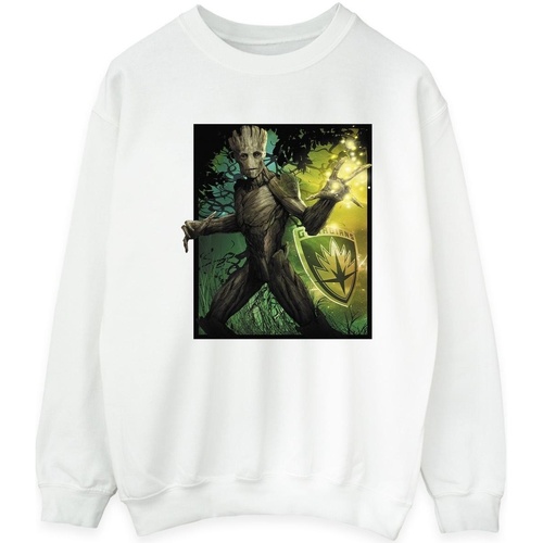 Vêtements Homme Sweats Marvel Guardians Of The Galaxy Groot Forest Energy Blanc