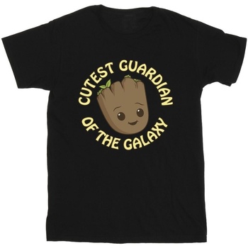 Vêtements Garçon T-shirts manches courtes Marvel I Am Groot Cutest Guardian Noir
